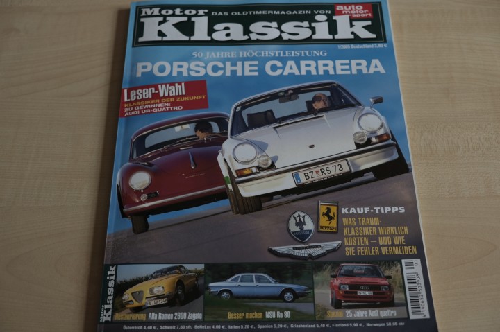 Deckblatt Motor Klassik (01/2005)